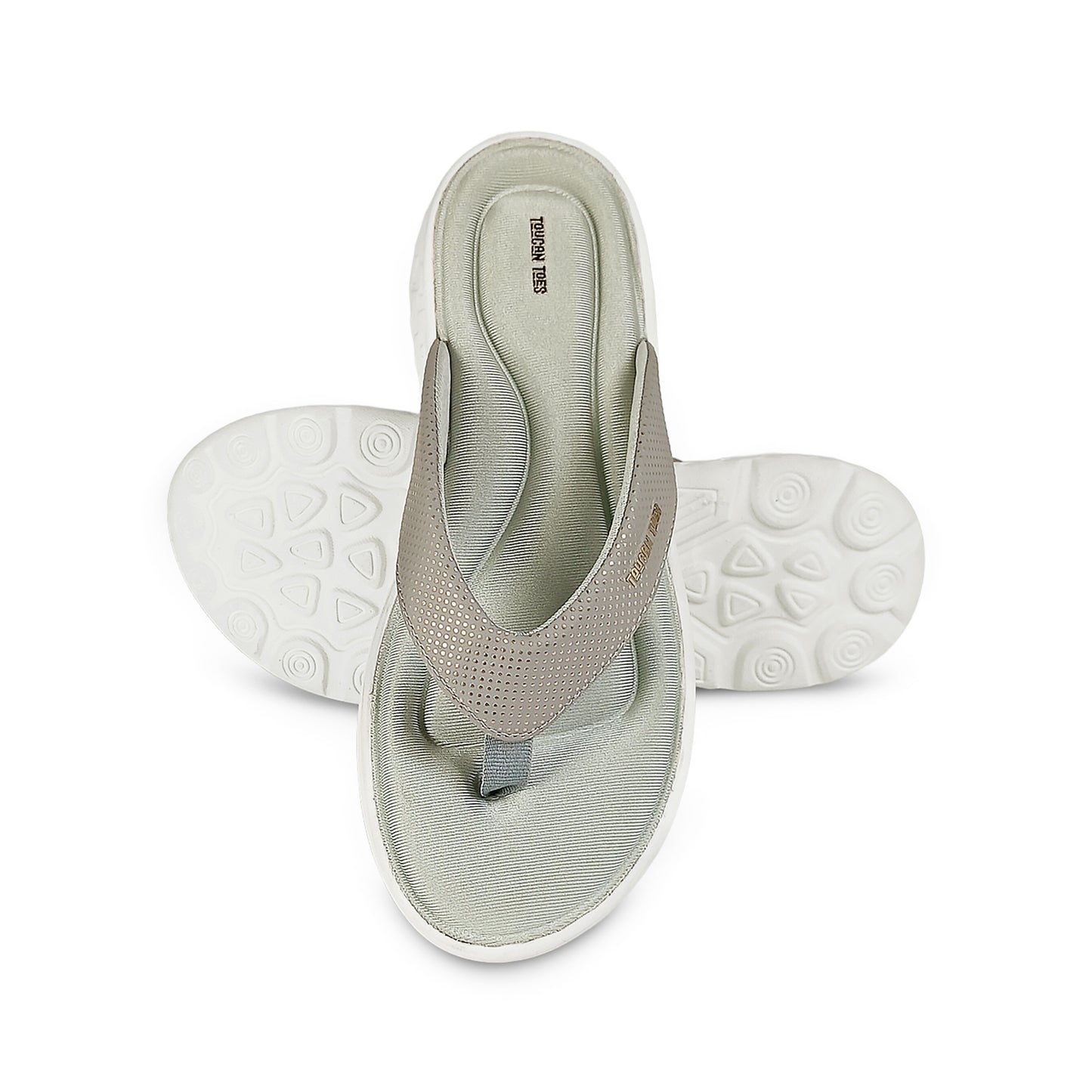 Plush Women’s Comfort Flip-Flops – Sage