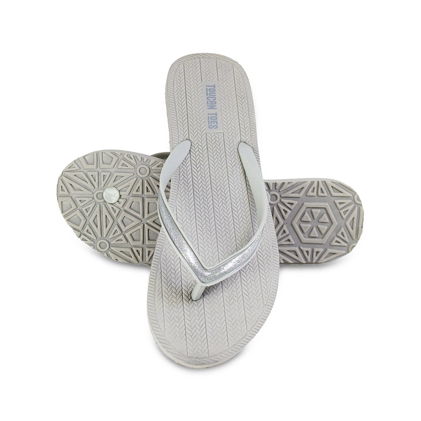 Shimmer Women’s Comfort Flip Flops - Grey