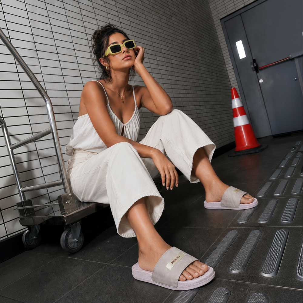 Silk Women’s Soft Cushion Slides – Lilac