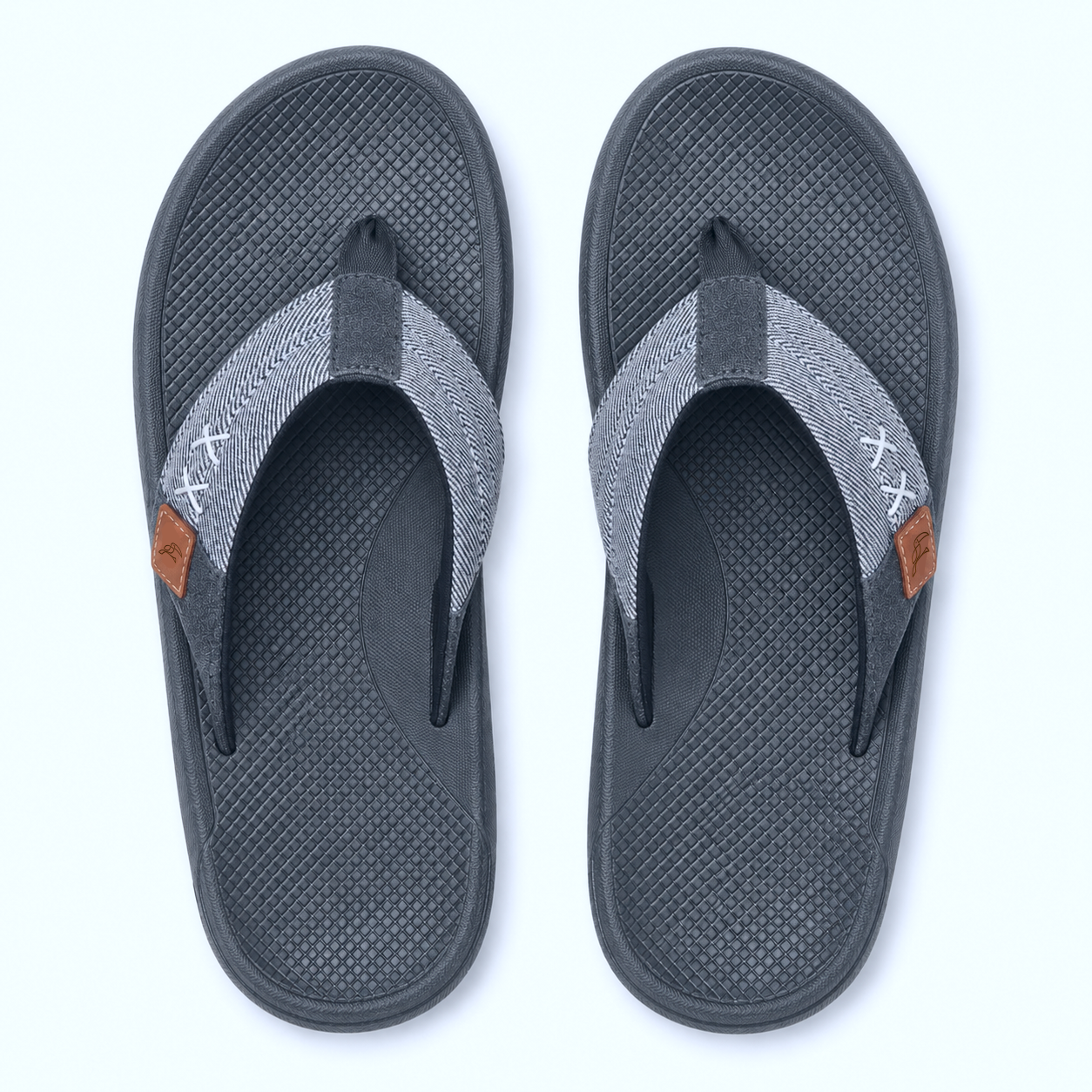 Dinero Men’s Super Soft Comfort Slippers – Grey