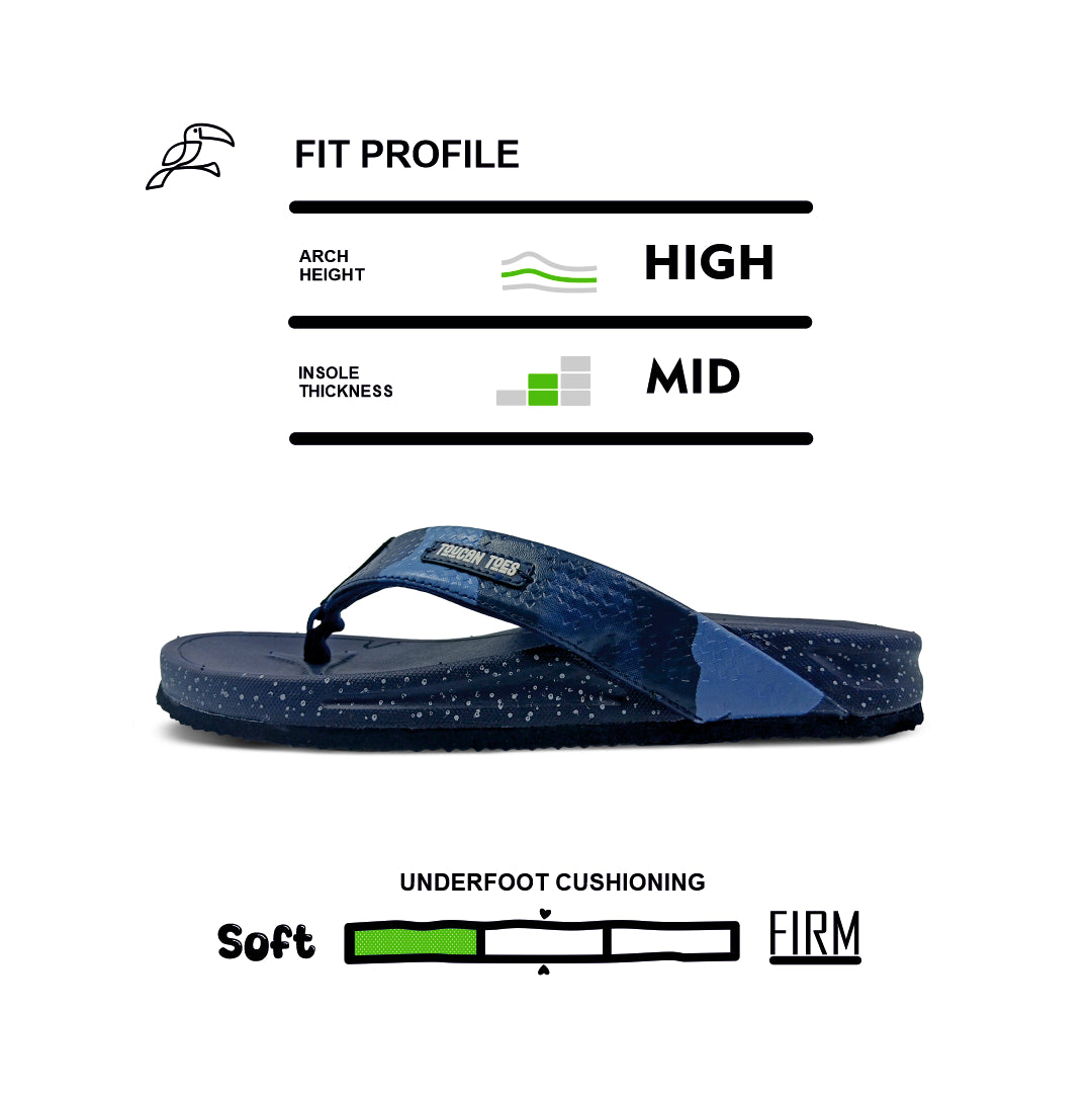 Phantom Men’s Camouflage Flip-Flops - Navy