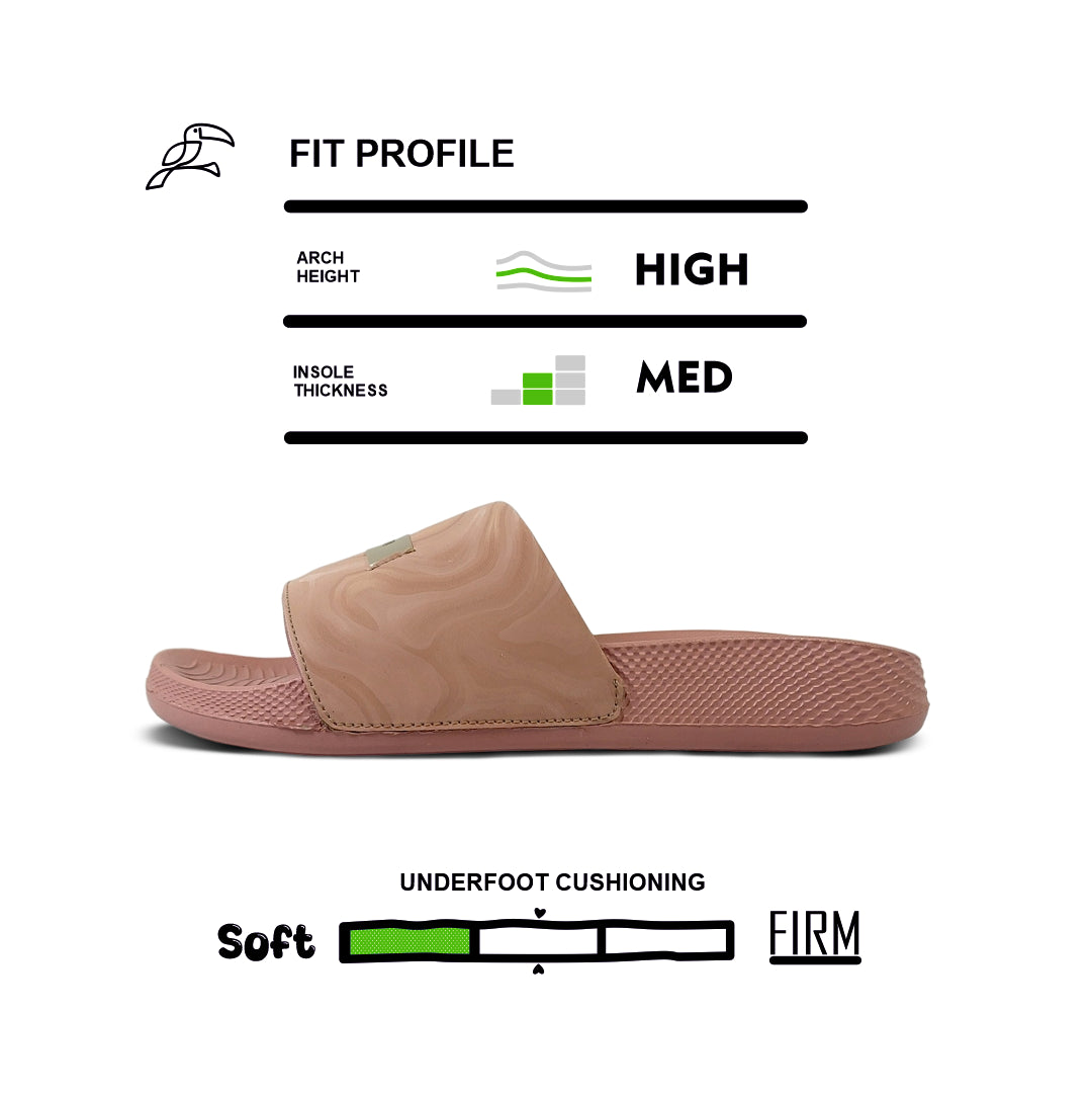 Silk Women’s Soft Cushion Slides – Peach