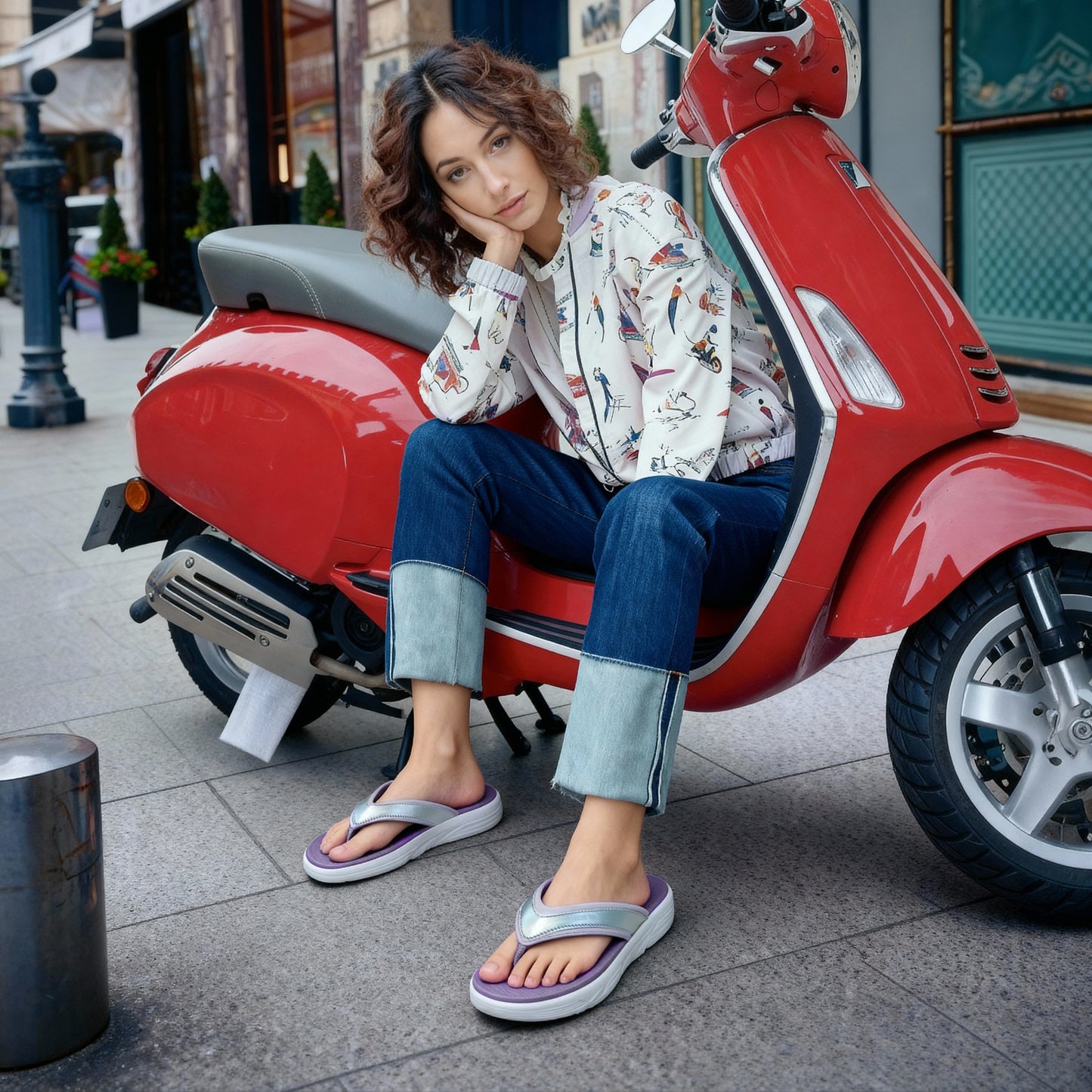 Cloud Women’s Comfort Flip-Flops – Lilac