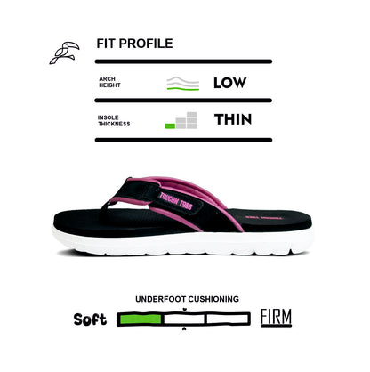 Breeze Women’s Comfort Flip-Flops – Black