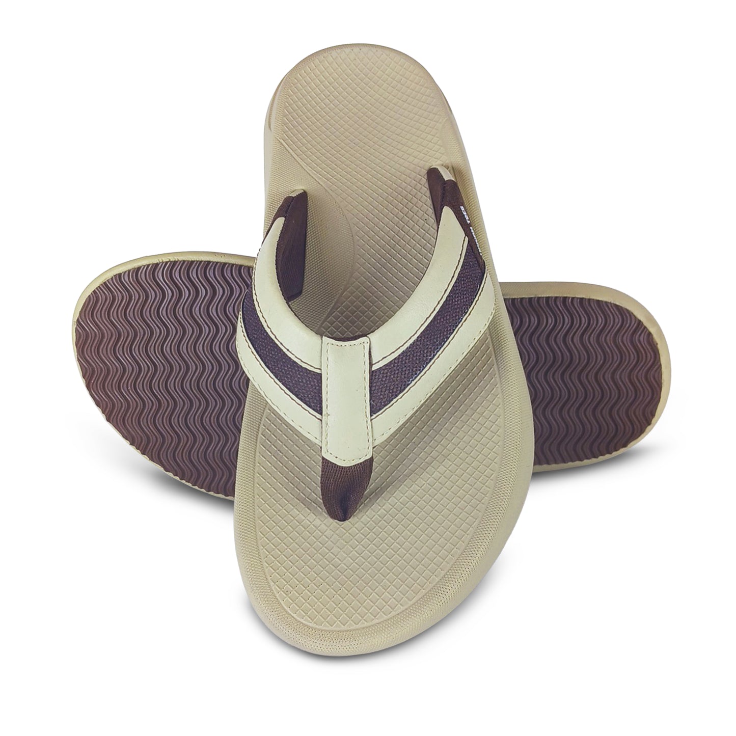 Zorro Men’s Super Soft Comfort Slippers – Beige