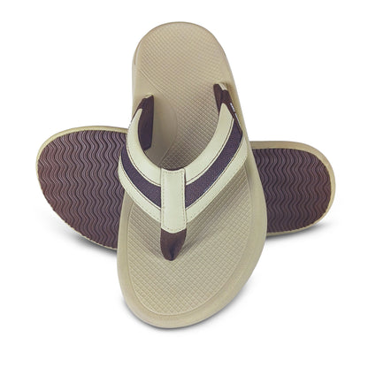 Zorro Men’s Super Soft Comfort Slippers – Beige