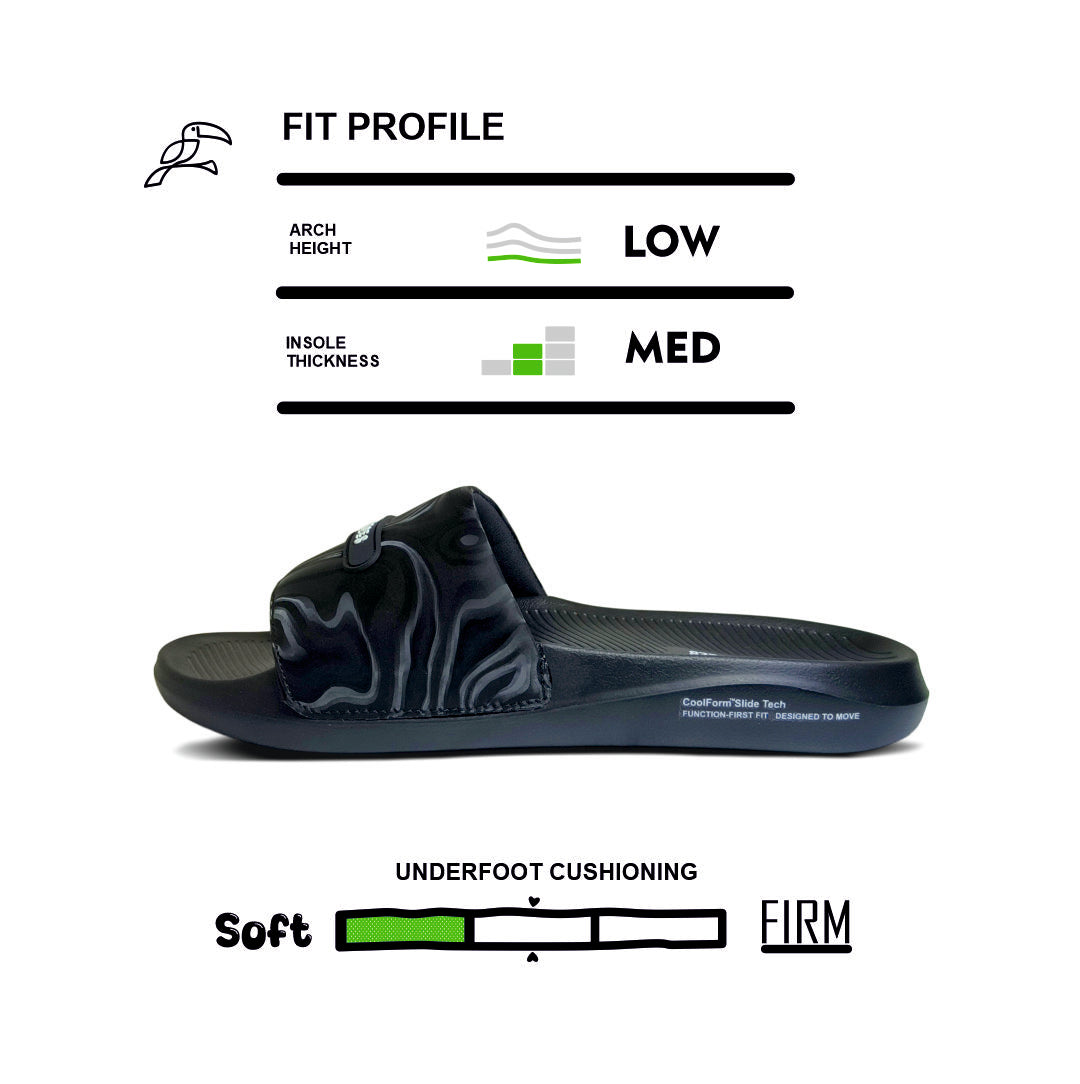 Halo Men’s Slides – Black