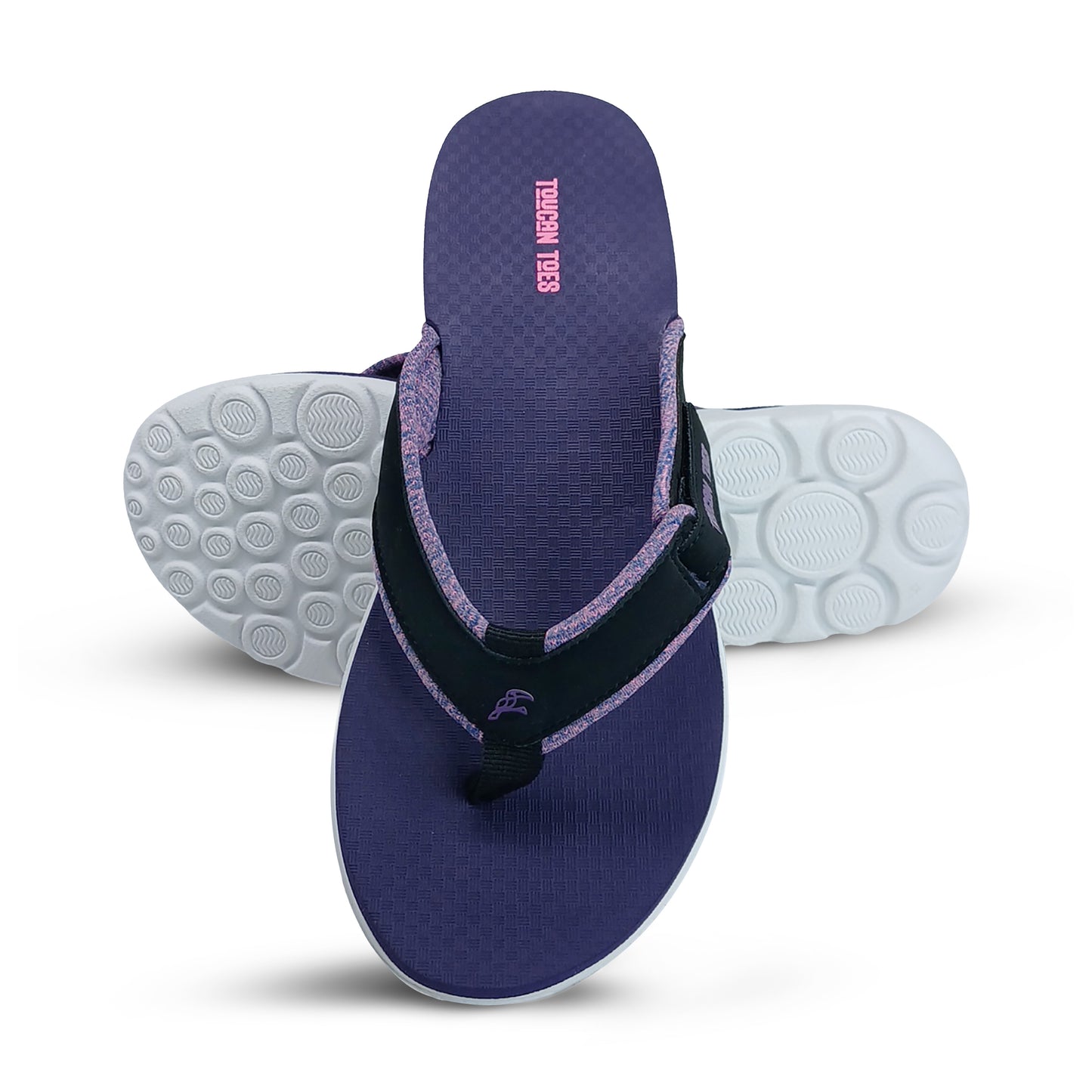 Breeze Women’s Comfort Flip-Flops – Purple