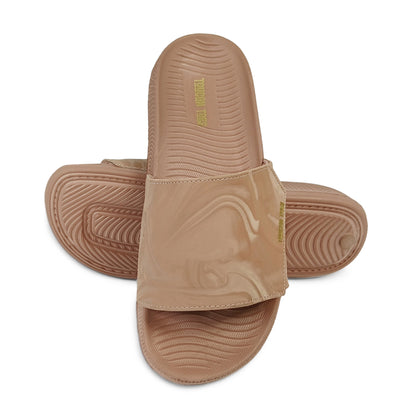 Silu Women’s Soft Cushion Slides – Rose Gold