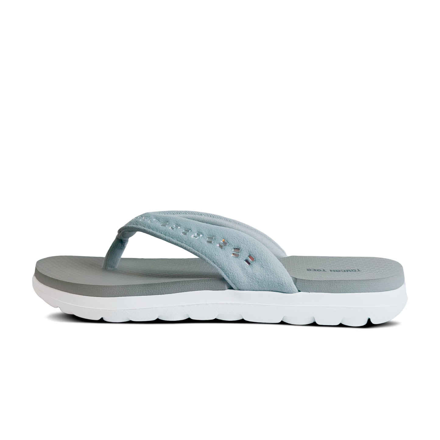 Crystal Women’s Comfort Flip-Flops – Grey