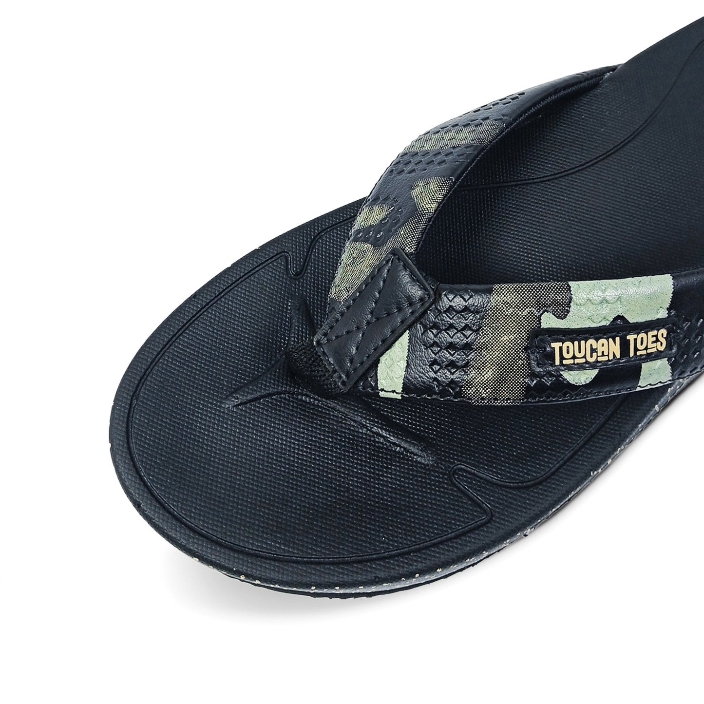 Phantom Men’s Camouflage Flip-Flops - Black