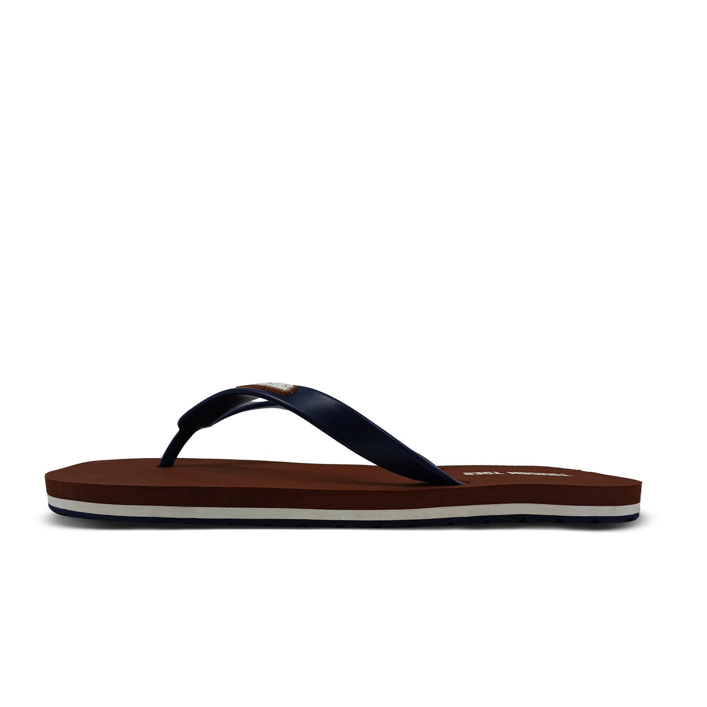 Toucantoes brown flip-flop with black strap, stylish durable footwear for men and women