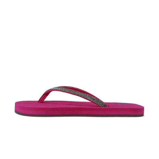 Lumia Women’s Comfort Flip Flops - Fuchsia Pink