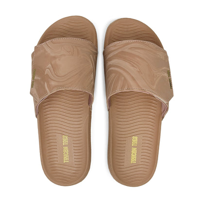 Silu Women’s Soft Cushion Slides – Rose Gold