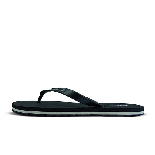 Toucantoes black flip-flop sandal with a white stripe, comfortable casual footwear