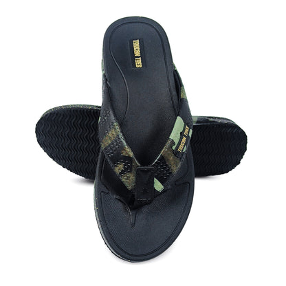 Phantom Men’s Camouflage Flip-Flops - Black