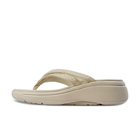 Plim Women’s Comfort Cushioned Flip Flops - Beige
