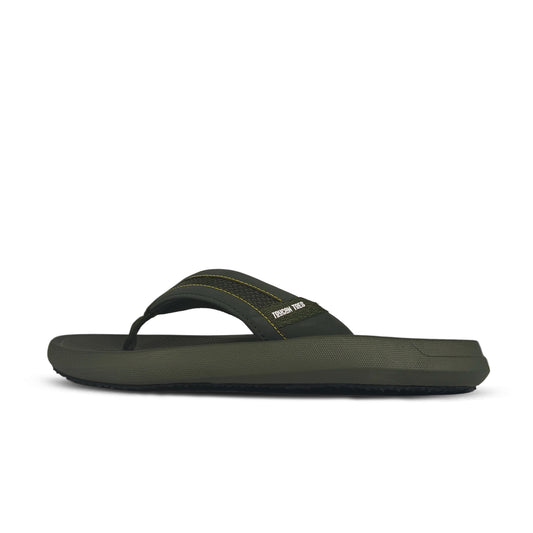 Zorro Men’s Super Soft Comfort Flip Flops – Olive