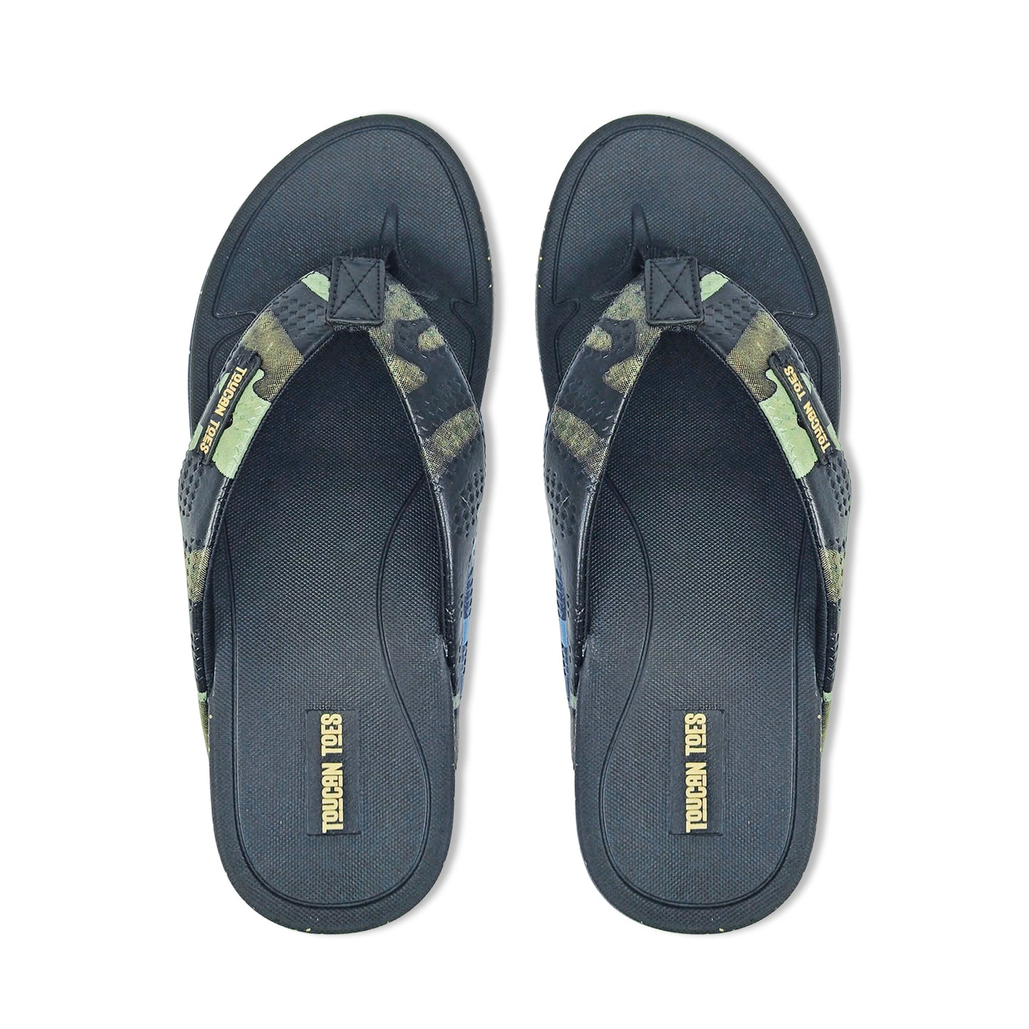 Phantom Men’s Camouflage Flip-Flops - Black