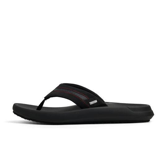 Zorro Men’s Super Soft Comfort Flip Flops – Black