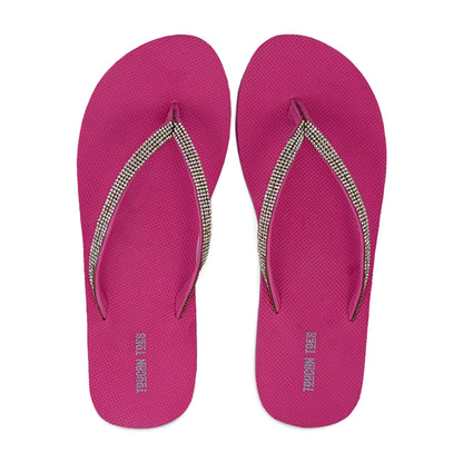 Lumia Women’s Comfort Flip Flops - Fuchsia Pink