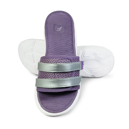 Bounce Women’s Soft Cushion Slides – Purple