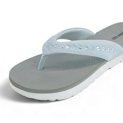Crystal Women’s Comfort Flip-Flops – Grey