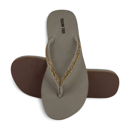 Lumia Women’s Comfort Flip Flops - Grey