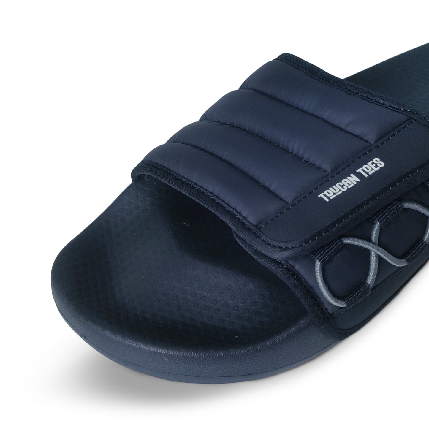 Laidback Men’s Padded Comfort Slider-Navy