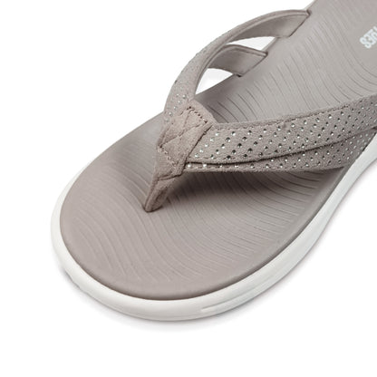 Plim Women’s Comfort Cushioned Flip Flops - Beige
