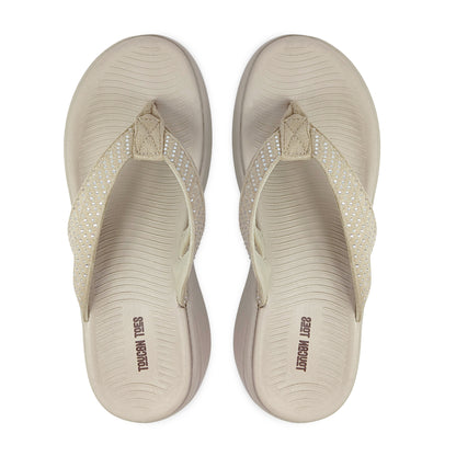 Plim Women’s Comfort Cushioned Flip Flops - Beige