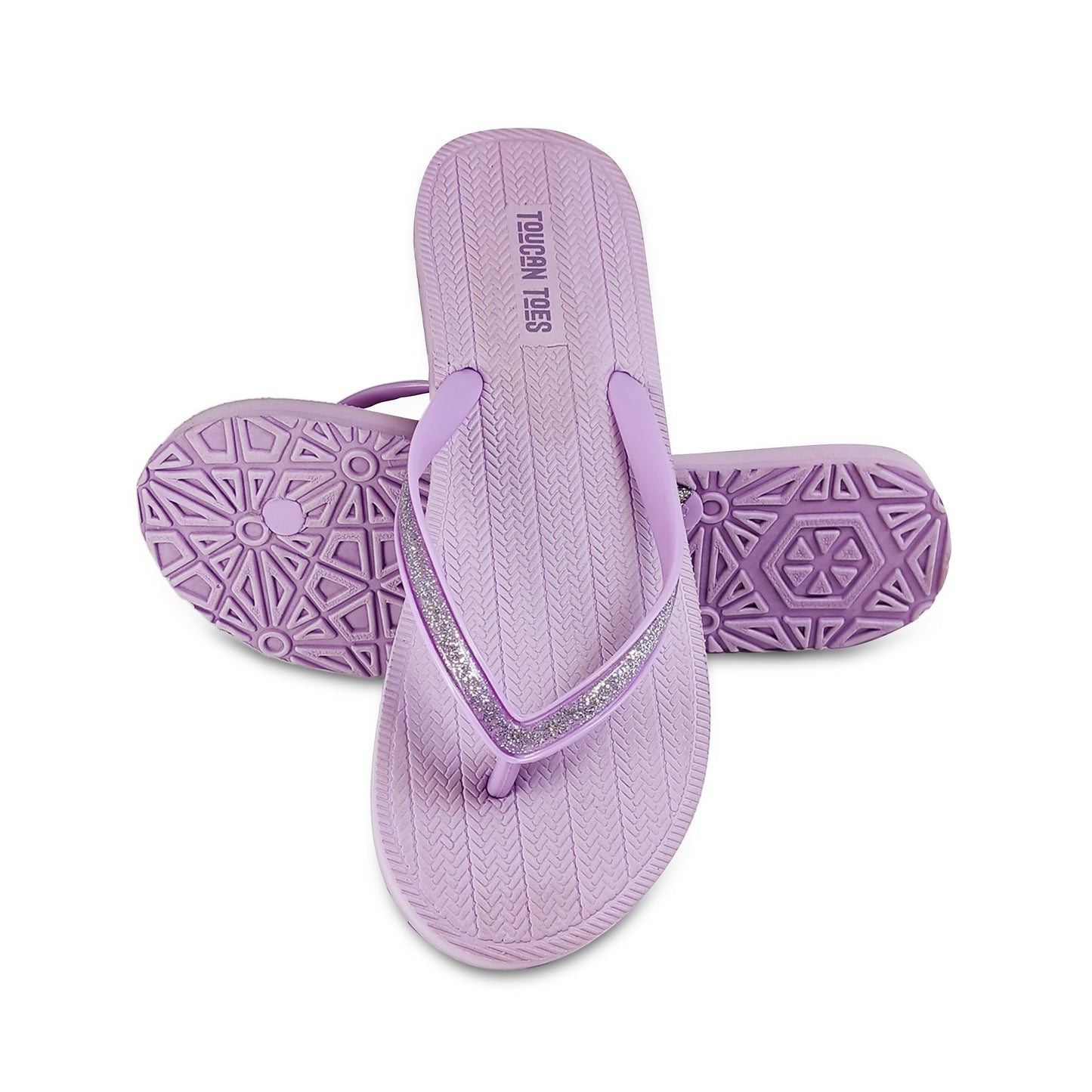 Shimmer Women’s Comfort Flip Flops - Lilac