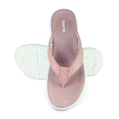 Plim Women’s Comfort Cushioned Flip Flops - Rose Gold
