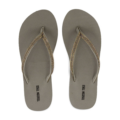 Lumia Women’s Comfort Flip Flops - Grey