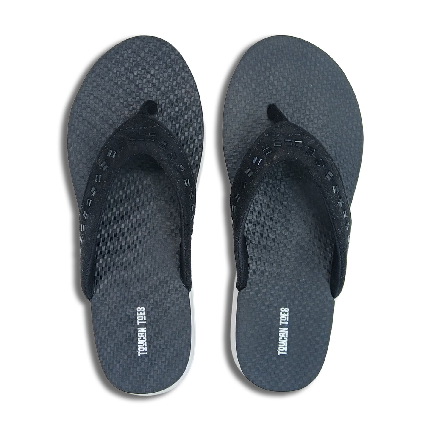 Crystal Women’s Comfort Flip-Flops – Black