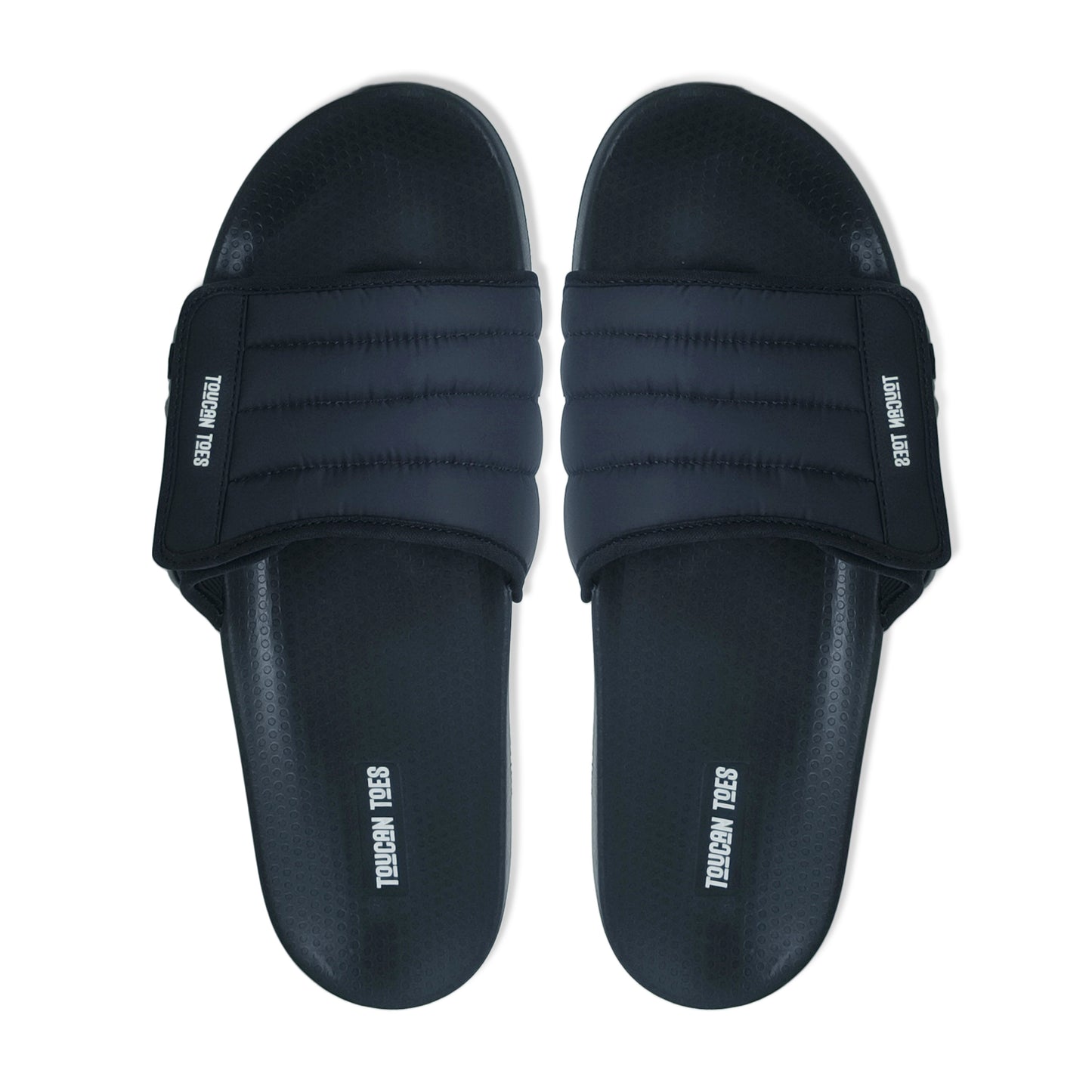 Laidback Men’s Padded Comfort Slider-Navy