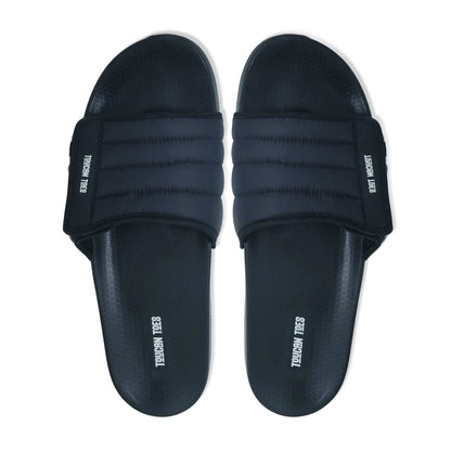Laidback Men’s Padded Comfort Slider-Navy