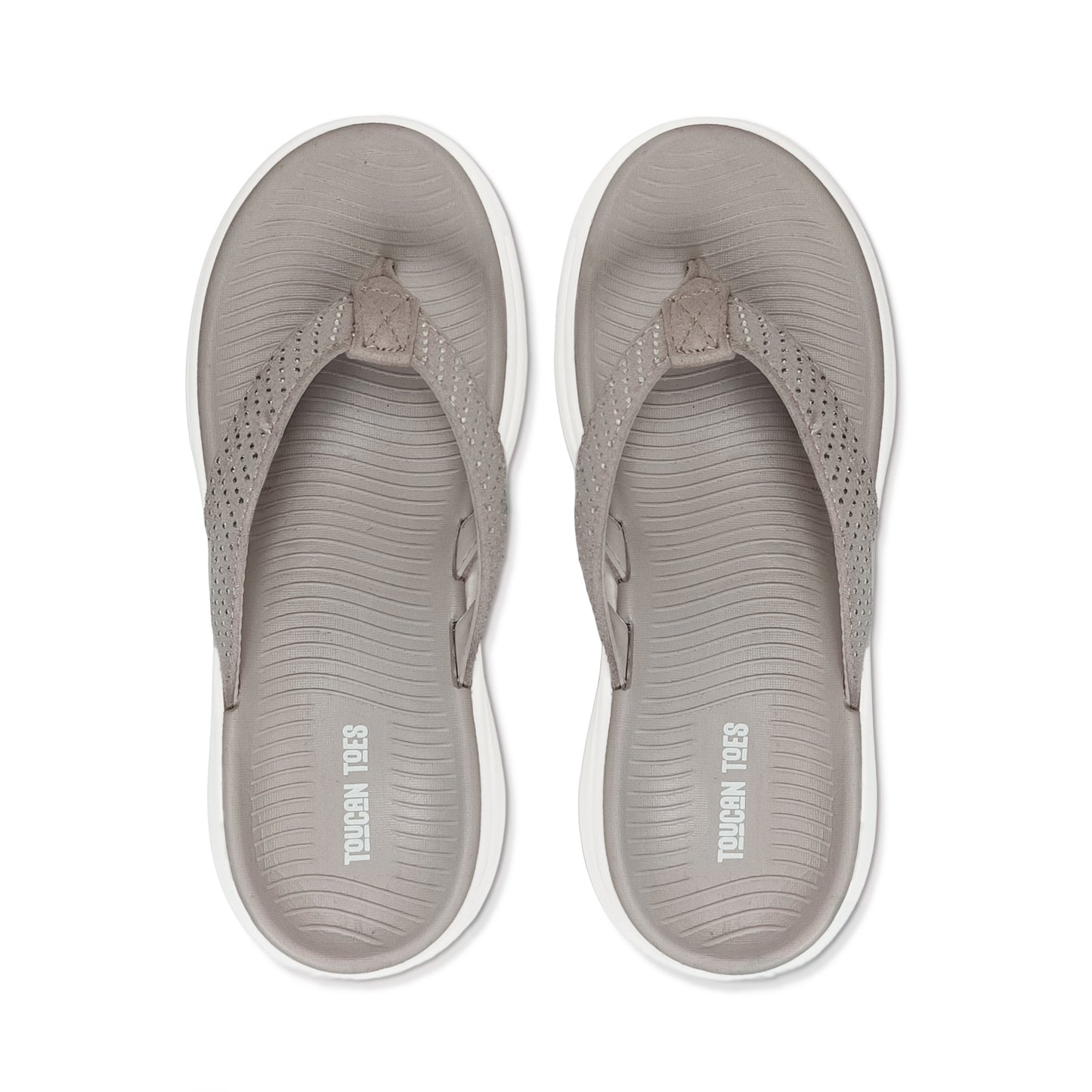 Plim Women’s Comfort Cushioned Flip Flops - Beige