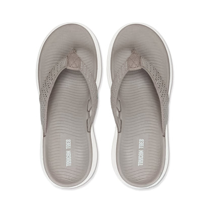 Plim Women’s Comfort Cushioned Flip Flops - Beige