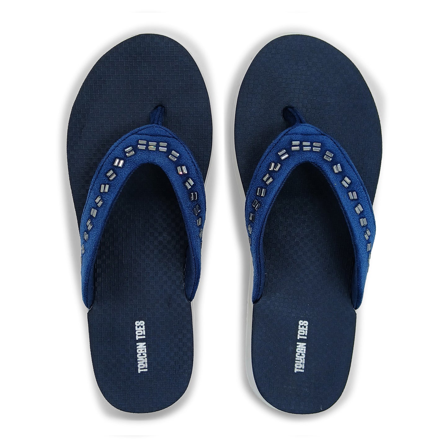 Crystal Women’s Comfort Flip-Flops – Navy