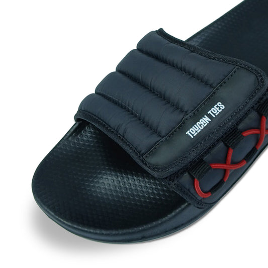 Laidback Men’s Padded Comfort Slider - Black