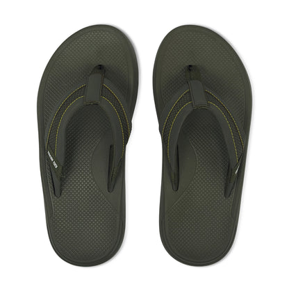 Zorro Men’s Super Soft Comfort Flip Flops – Olive