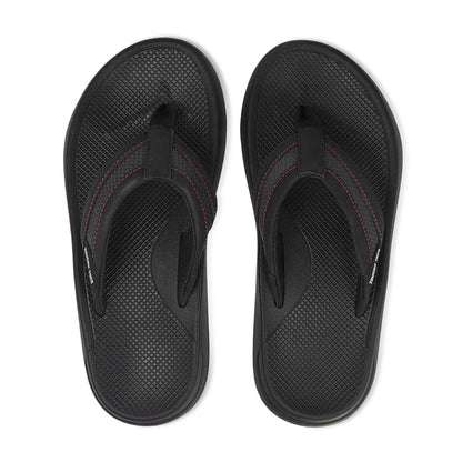 Zorro Men’s Super Soft Comfort Flip Flops – Black