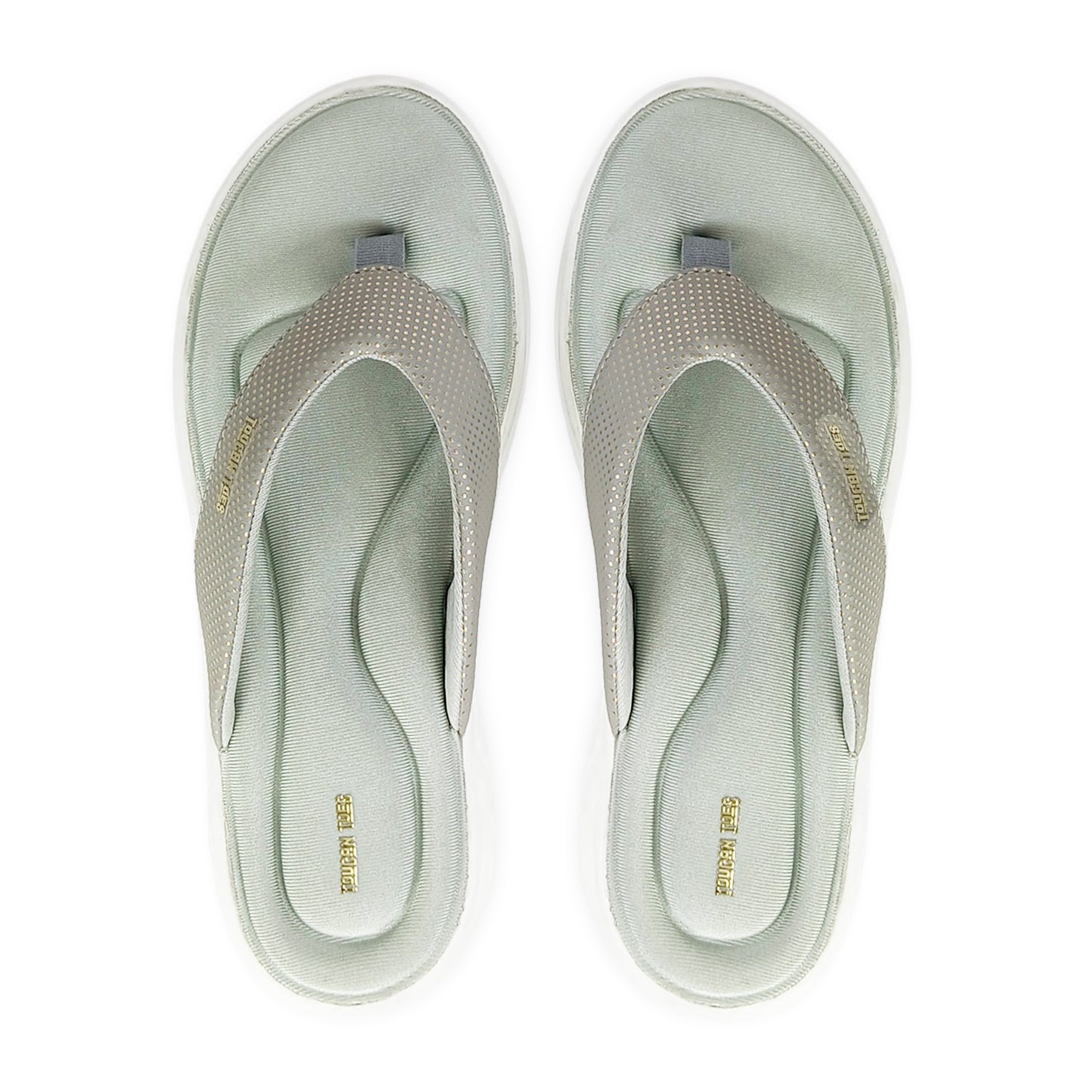 Plush Women’s Comfort Flip-Flops – Sage