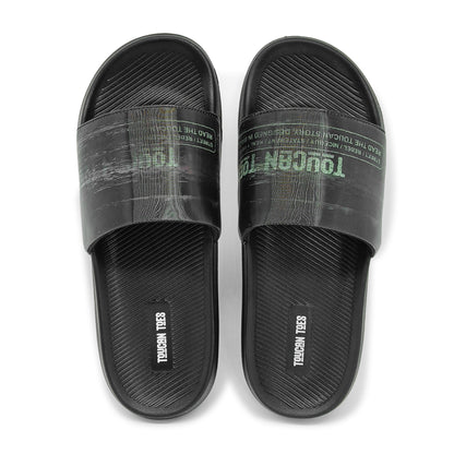 Glitch Men’s Soft Cushion Slider – Black