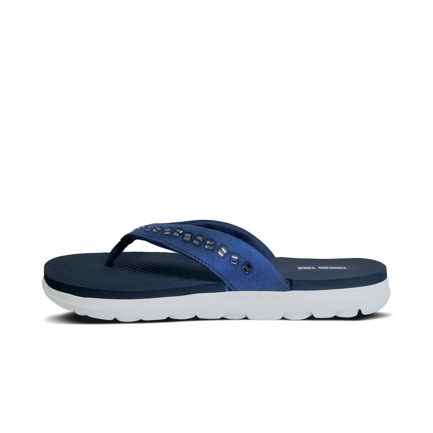 Crystal Women’s Comfort Flip-Flops – Navy