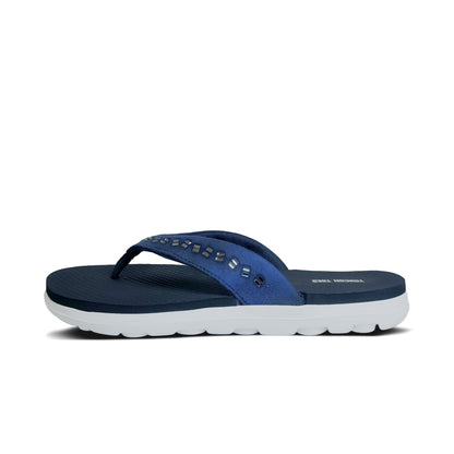Crystal Women’s Comfort Flip-Flops – Navy