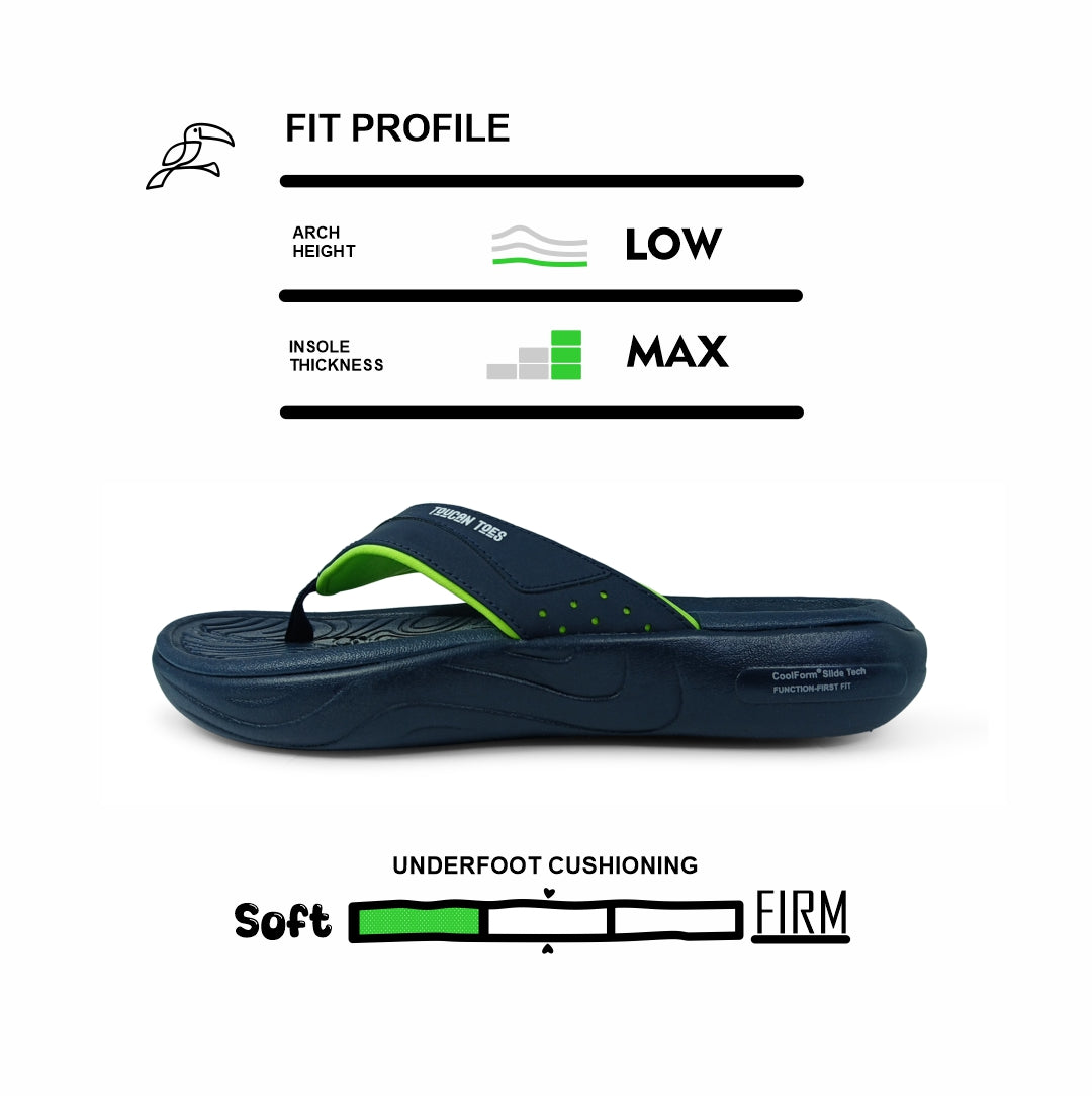 Armour Men’s Comfort Flip-Flops - Navy