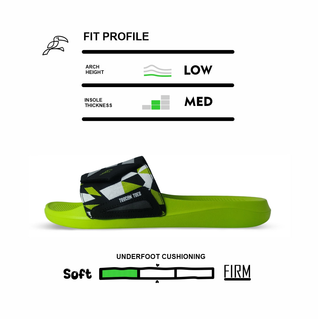 Bermuda Men’s Slides – Lime