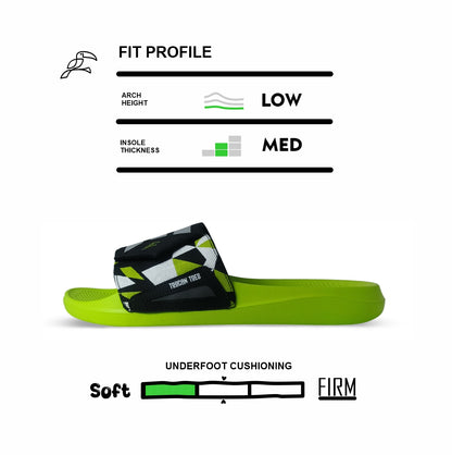 Bermuda Men’s Slides – Lime